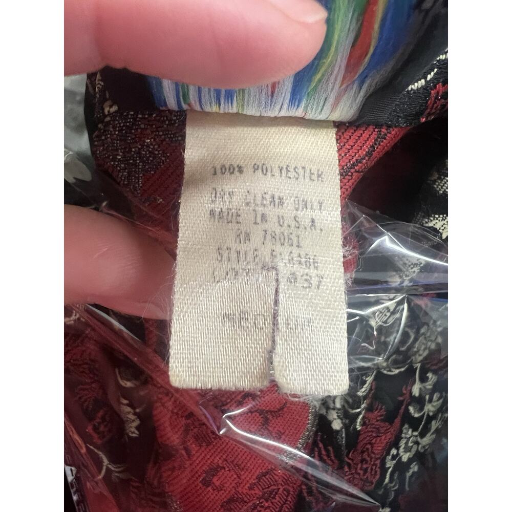 Vtg Tripp NYC Daang‎ Goodman Asian Inspired Button Jacket dragon Women's Medium - Picture 9 of 9